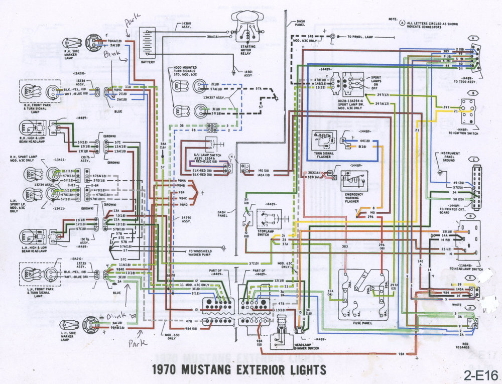 1970 Mustang Exterior Lights Wiring Diagram P1.jpg